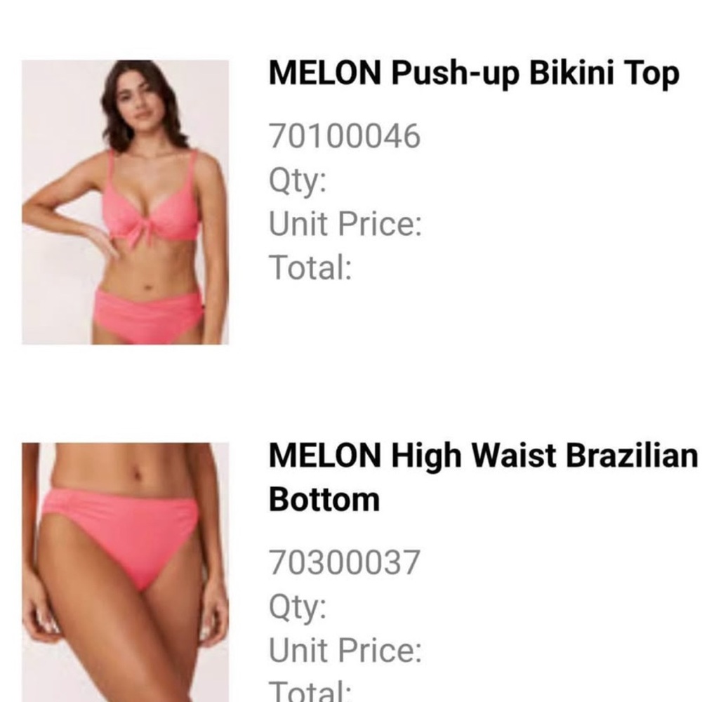 La Vie En Rose Coral Bikini Set - Picture 2 of 2